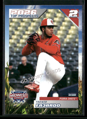 2026 Midwest League Top Prospects 2nd Yhoiker Fajardo