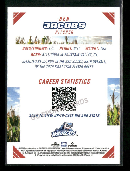 2026 Midwest League Top Prospects 2nd Ben Jacobs
