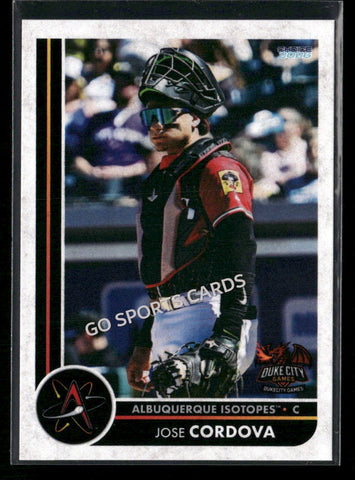 2026 Albuquerque Isotopes Jose Cordova