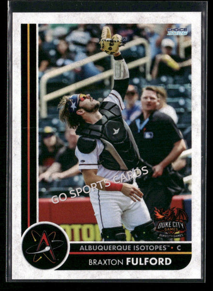 2026 Albuquerque Isotopes Braxton Fulford