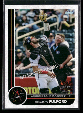 2026 Albuquerque Isotopes Braxton Fulford