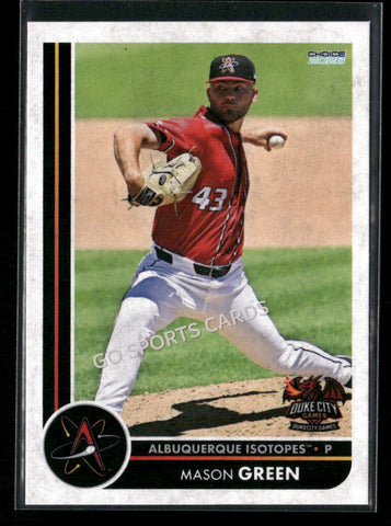2026 Albuquerque Isotopes Mason Green