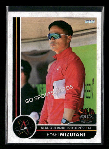2026 Albuquerque Isotopes Hoshi Mizutani