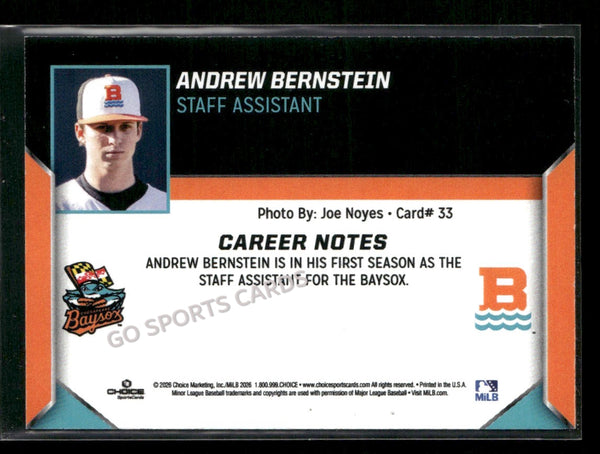 2026 Chesapeake Baysox Andrew Bernstein