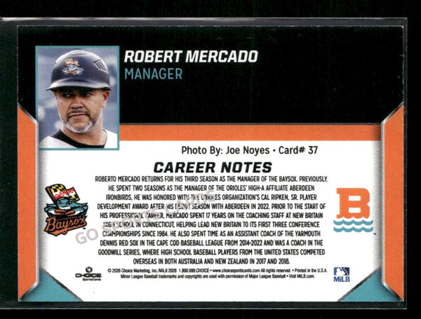 2026 Chesapeake Baysox Robert Mercado