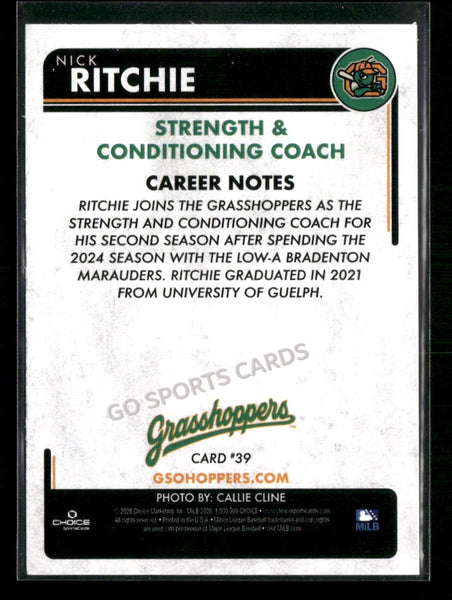 2026 Greensboro Grasshoppers Nick Ritchie