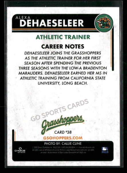 2026 Greensboro Grasshoppers Alexa Dehaeseleer
