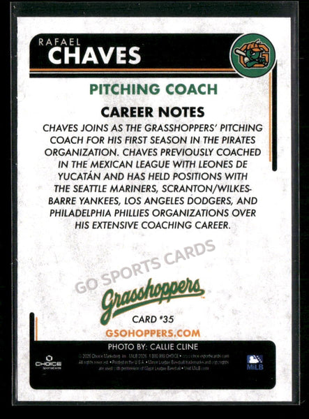 2026 Greensboro Grasshoppers Rafael Chaves