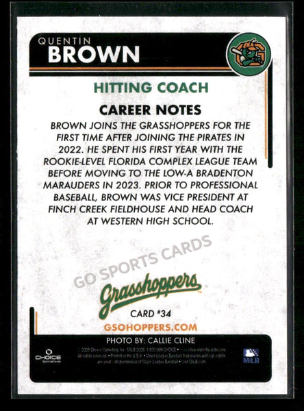2026 Greensboro Grasshoppers Quentin Brown