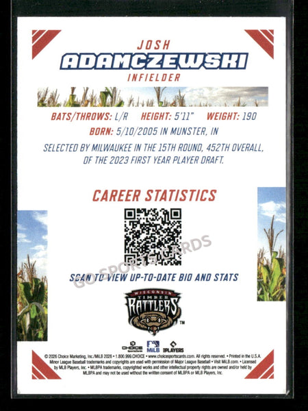 2026 Midwest League Top Prospects 2nd Josh Adamczewski