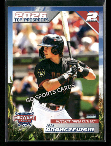 2026 Midwest League Top Prospects 2nd Josh Adamczewski