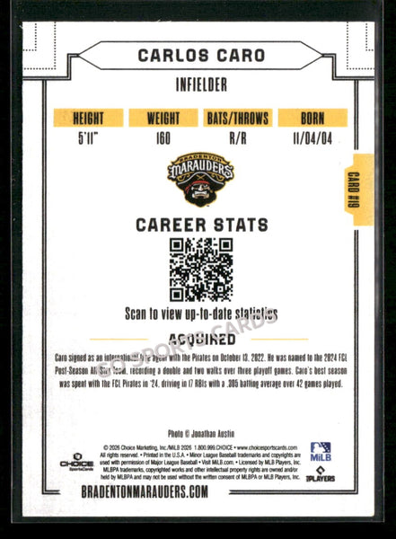 2026 Bradenton Marauders Carlos Caro