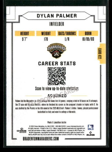 2026 Bradenton Marauders Dylan Palmer