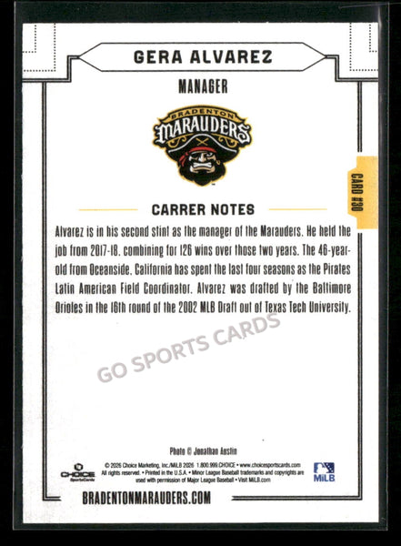 2026 Bradenton Marauders Gera Alvarez