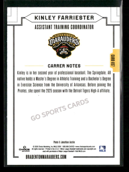 2026 Bradenton Marauders Kinley Farriester