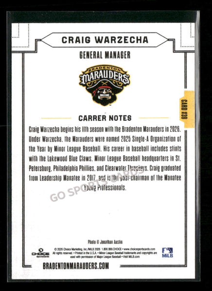 2026 Bradenton Marauders Craig Warzecha