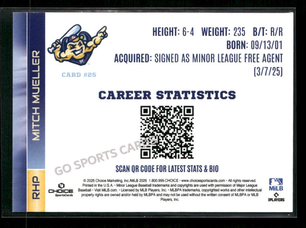 2026 Fort Myers Mighty Mussels Mitch Mueller
