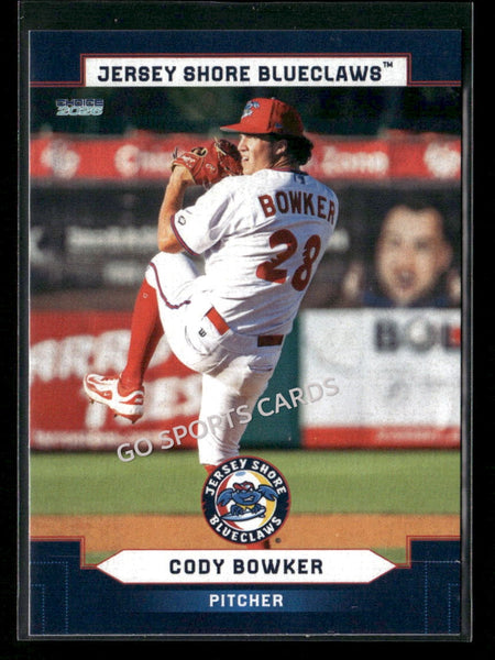 2026 Jersey Shore BlueClaws Cody Bowker