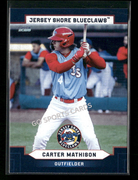 2026 Jersey Shore BlueClaws Carter Mathison