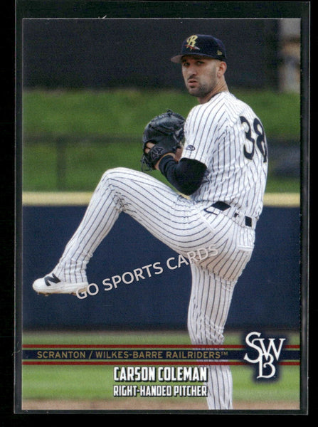 2026 Scranton Wilkes Barre RailRiders Carson Coleman