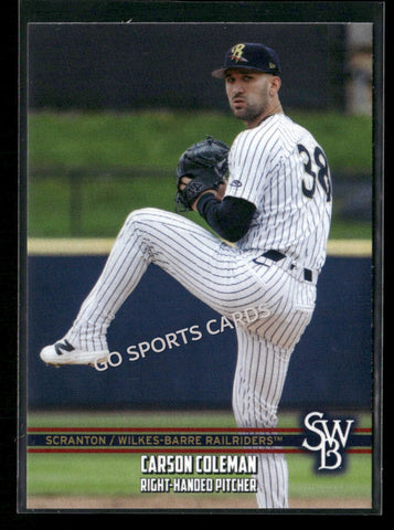 2026 Scranton Wilkes Barre RailRiders Carson Coleman