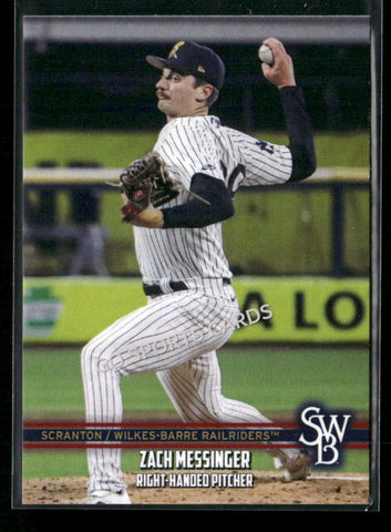 2026 Scranton Wilkes Barre RailRiders Zach Messinger