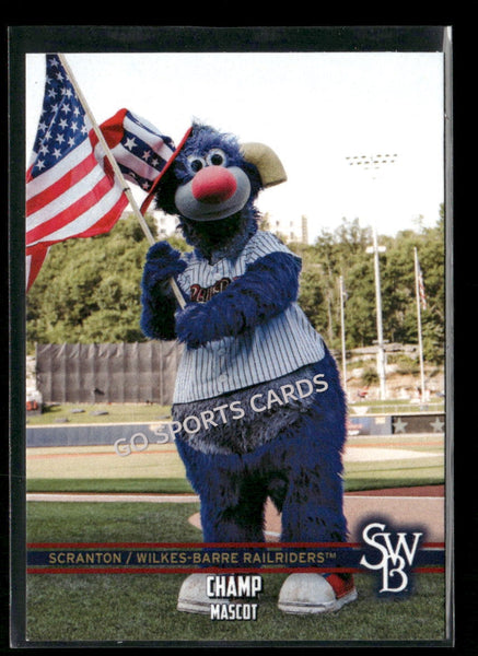 2026 Scranton Wilkes Barre RailRiders Champ Mascot