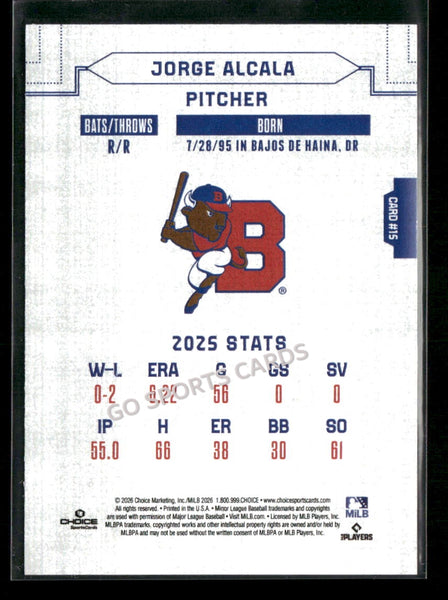 2026 Buffalo Bisons Jorge Alcala