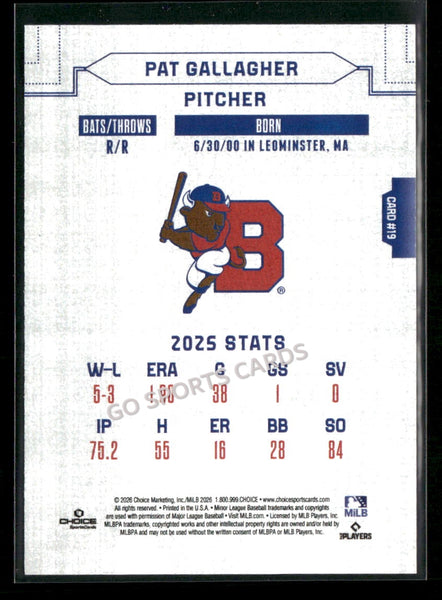 2026 Buffalo Bisons Pat Gallagher