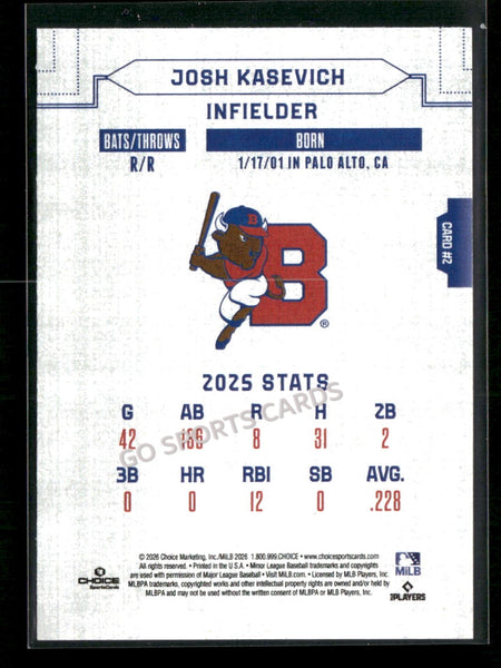 2026 Buffalo Bisons Josh Kasevich