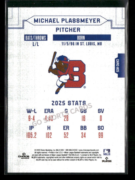 2026 Buffalo Bisons Michael Plassmeyer