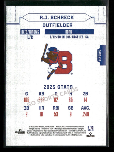2026 Buffalo Bisons RJ Schreck