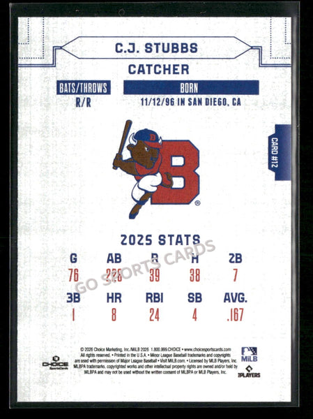 2026 Buffalo Bisons CJ Stubbs