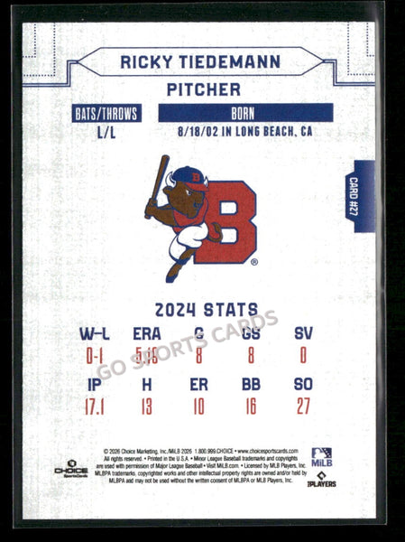 2026 Buffalo Bisons Ricky Tiedemann
