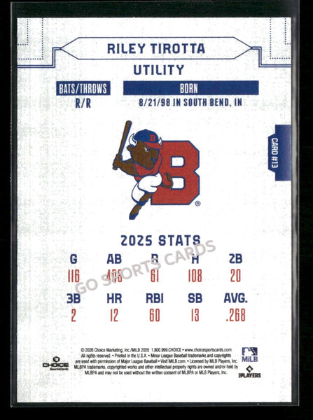 2026 Buffalo Bisons Riley Tirotta