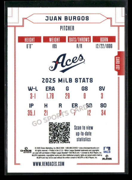 2026 Reno Aces Juan Burgos