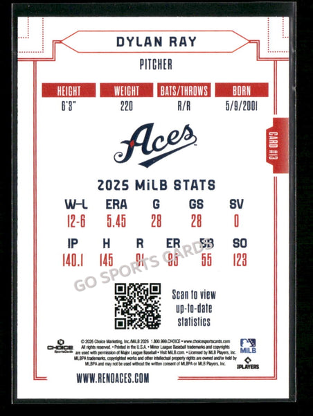 2026 Reno Aces Dylan Ray