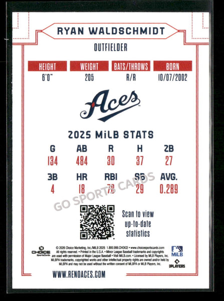 2026 Reno Aces Ryan Waldschmidt