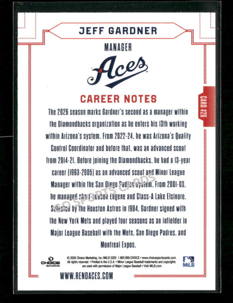 2026 Reno Aces Jeff Gardner