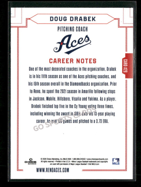 2026 Reno Aces Doug Drabek