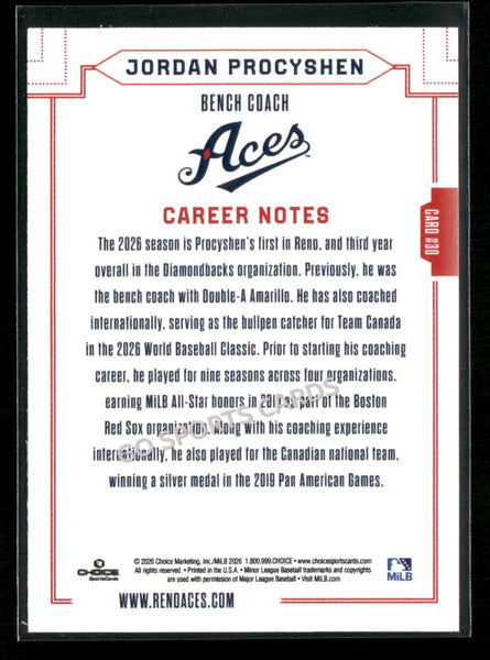 2026 Reno Aces Jordan Procyshen