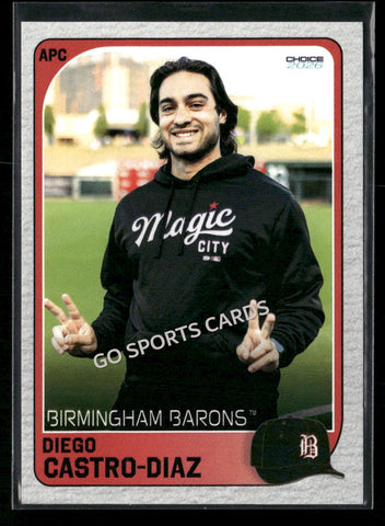 2026 Birmingham Barons Diego Castro Diaz