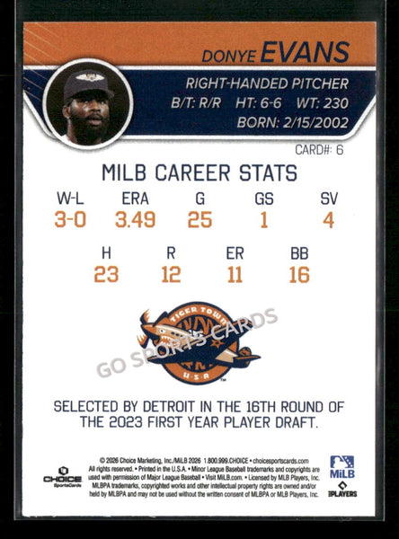 2026 Lakeland Flying Tigers Donye Evans
