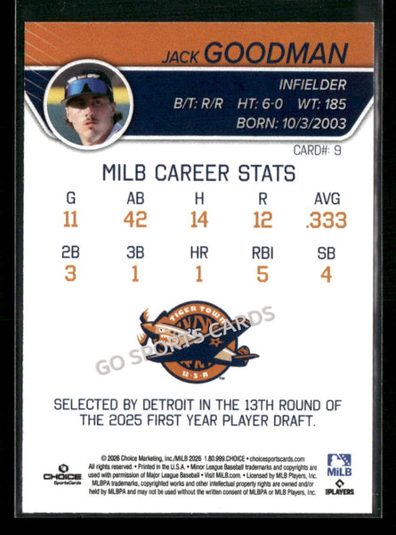 2026 Lakeland Flying Tigers Jack Goodman