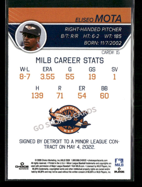 2026 Lakeland Flying Tigers Eliseo Mota