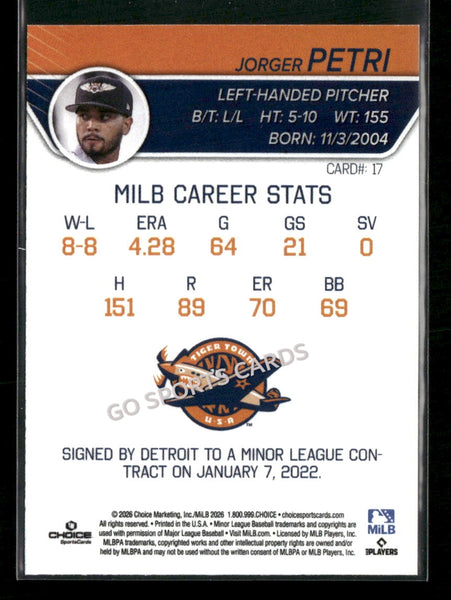2026 Lakeland Flying Tigers Jorger Petri