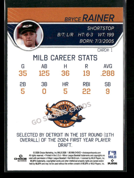 2026 Lakeland Flying Tigers Bryce Rainer