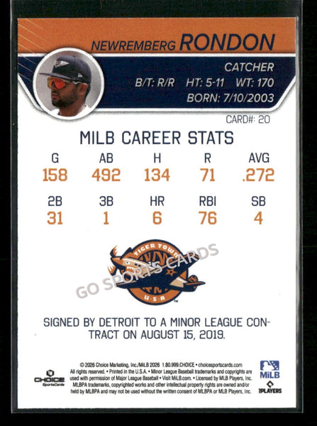 2026 Lakeland Flying Tigers Newremberg Rondon