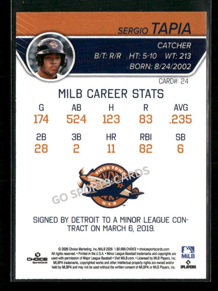 2026 Lakeland Flying Tigers Sergio Tapia