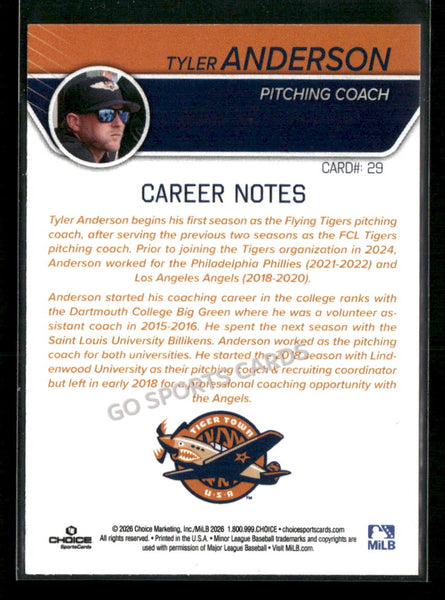 2026 Lakeland Flying Tigers Tyler Anderson